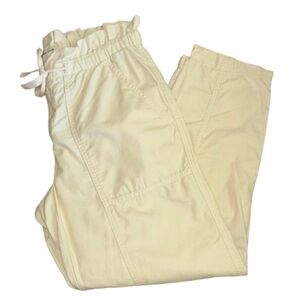 Madewell Cotton Drawstring Cropped Pants Size S EUC